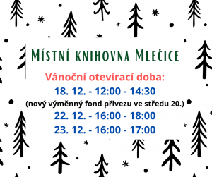 Knihovna - vánoční otevírací doba
